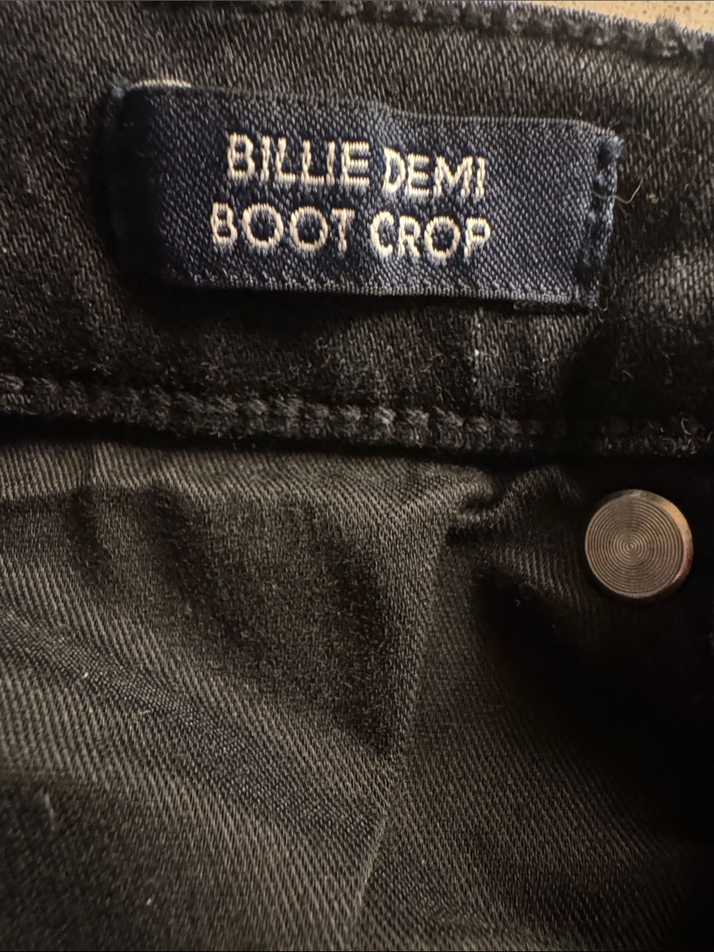 J. Crew Women’s Black Demi-Boot Crop Jeans with Raw Hem - Picture 6 of 6